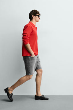 REGULAR FIT DENIM BERMUDA SHORTS - Zara фото 15