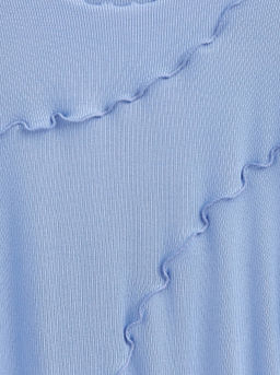 CONTE Джемпер в рубчик с декоративными швами LD 2630 cornflower - Conte elegant фото 7