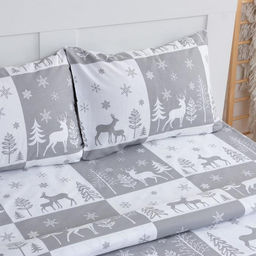 Постельное белье LoveLife 1,5сп New year forest 143*215см,150*225см,50*70см-2шт фото 3