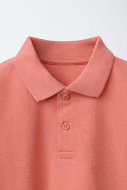 POLO B?SICO PIQU? / salmon/oscuro