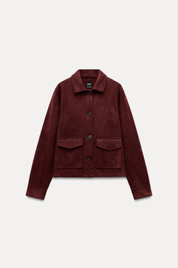 FAUX SUEDE JACKET - Zara фото 4