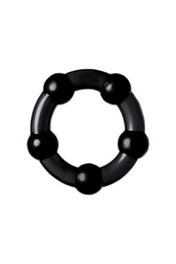 Набор колец TOYFA A-toys, TPE, черные, 3,5/3/2 см