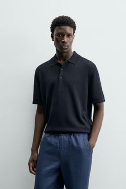 POLO PUNTO REGULAR FIT / Marino oscuro