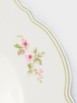 Тарелка глубокая WY Spring flowers, 220 мл, d=21.5 см, фарфор, белая