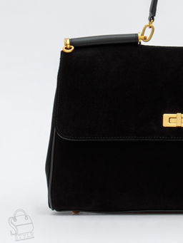 Сумка женская кожаная 1115M black Polina&Eiterou