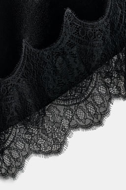 VELVET LACE MIDI DRESS