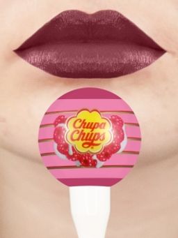 Chupa Chups жидкая помада-тинт в оттенке "Raspberry & Cream"
