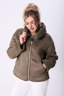 Дубленка Diamant 2121 олива