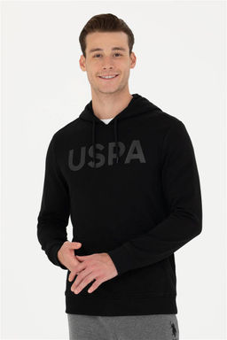 U. S. Polo Assn Мужская черная базовая толстовка с капюшоном - U.s. polo assn фото 10