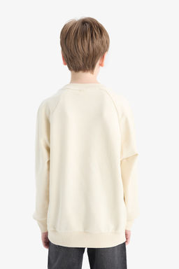 Bisiklet Yaka Basic D_z Okul Sweatshirt Erkek _ocuk - Defacto фото 6
