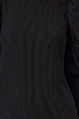 Siyah Fitted/Vucuda Oturan Mini Esnek Orme Elbise TWOAW25EL00357 - Trendyolmilla фото 3