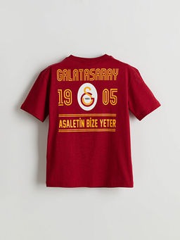 Bisiklet Yaka Galatasaray Bask?l? Erkek ?ocuk Ti??rt