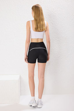 TRENDYOLMILLA Siyah Reflektor Serit Detayl? Orme Spor Sort/K?sa Tayt THMSS25TY00020  фото 5
