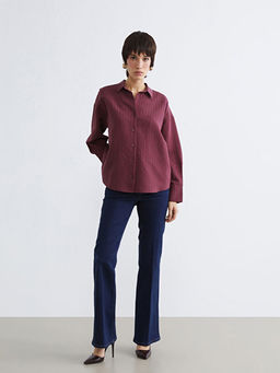 Y?ksek Bel Flare Kad?n Jean Pantolon