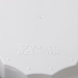 Кашпо для цветов со вставкой «Флюте», 4.5 л, d=20 см, h=20 см, белое