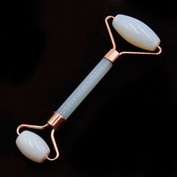 Роликовый массажер из пресов камня Лунный камень для лица 14,5см - Сандаловый дом фото 2