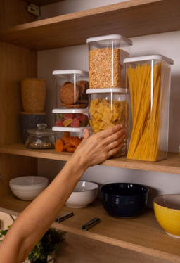 Банка 2,2л для сыпучих CUBBO SCANDI белый - Полимербыт фото 2