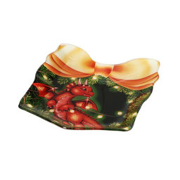 Блюдо стеклянное сервировочное Доляна Подарок. Дракоша, 15,517,3 см  фото 2