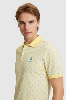 Erkek A__k Sar_ Regular Fit Polo Yaka Ti__rt