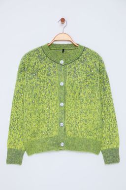 TRENDYOLMILLA Antrasit Yumusak Dokulu Desenli Ceket Gorunumlu Triko H?rka TWOAW25HI00185 фото 6