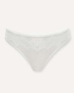 Белые трусы-стринги