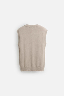 TEXTURED KNIT WAISTCOAT - Zara фото 8