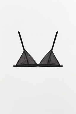 METALLIC THREAD TRIANGLE BRALETTE - Zara фото 4