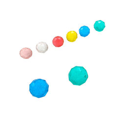 Цена за 3 шт. Мяч-попрыгун D= 3,2см цветной с блестками (TQ118-48)