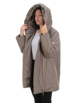 22222 DK.BEIGE Куртка демисезонная женская (80 гр. синтепон) - Фабричный китай фото 10