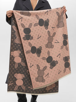 в составе ШЕРСТЬ и КАШЕМИР Большой, мягкий, теплый двусторонний палантин - Tantino фото 3