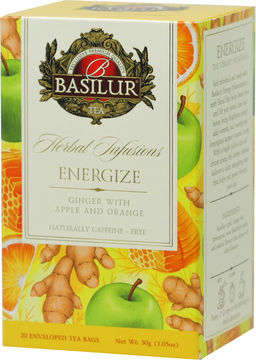 BASILUR. Herbal Infusions. Energize карт.упаковка, 20 пак.