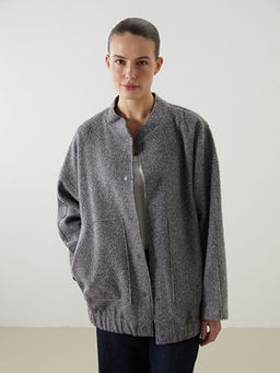 Kolej Yaka Oversize Kad?n Bomber Mont