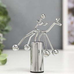 Маятник настольный антистресс «Человечек на коне», 11.5×9.5×5 см