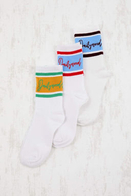 Beyaz 3lu Corap TMNSS26CO00004