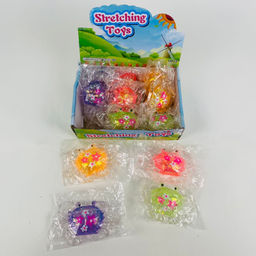 Мякиш антистресс Stretching Toys Краб с цветочками 12 шт в уп