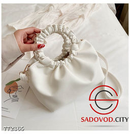 Женская маленькая однотонная сумка на плечо