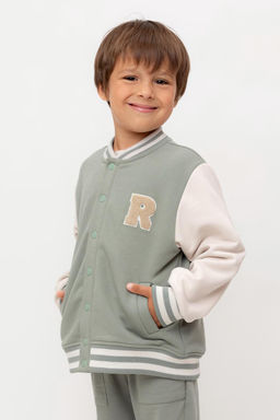 КР 302678/зеленый чай к554 жакет (бомбер) для мал - Crockid фото 3