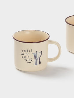 Набор кружек Доляна Время кофе, 4 шт., 420 мл, фарфор, молочный  фото 3