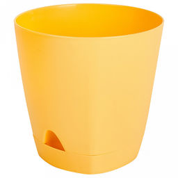 Ingreen Горшок для цветов пластмассовый Amsterdam 0,65л, д11см, h10см, с прикорневым поливом, спелая груша (Россия) - Домашняя мода фото 6