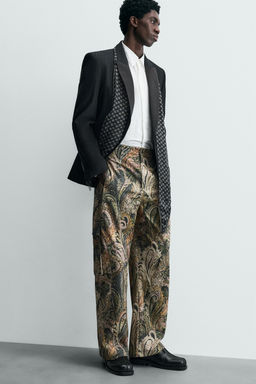LIMITED EDITION PAISLEY BARREL FIT CARGO TROUSERS - Zara фото 5