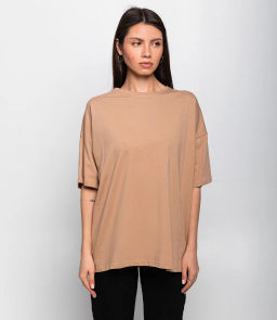 Футболка #ОБШ1420, бежевый