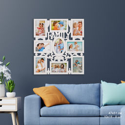 Фоторамка коллаж Семья 47x51 см / XZ-1962 /уп 24/ 9 фото