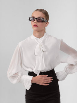 Блузка Лола (белый) - Nadi bordo фото 11