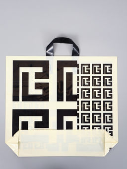 Цена за 50 шт. Пакет с петлевой ручкой "Узор" 45 х 40 х 8 см, 60 мкм