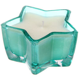 Свеча в стакане "Звездная ночь" 10,5*5,5 см, Изумруд