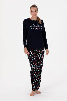 Kad_n Lacivert Pijama Tak_m_ Sepette S_rpriz _ndirim - U.s. polo assn фото 4
