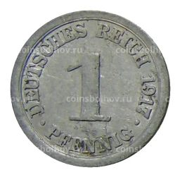 1 пфенниг 1917 года А Германия