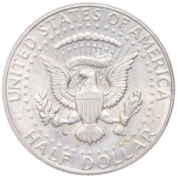 Монета 1/2 доллара (50 центов) 1966 года США