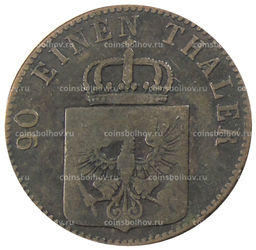 Монета 4 пфеннинга 1851 года A Германские государства  Пруссия