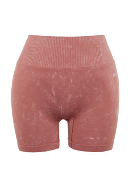 TRENDYOLMILLA Siyah Seamless/Dikissiz Y?kamal? Orme Spor Sort/K?sa Tayt THMSS23TY00034  фото 18